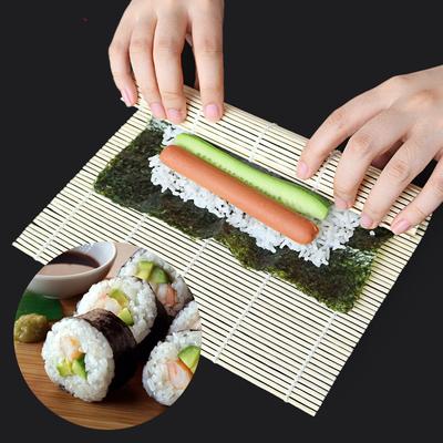 Newest Kitchen Sushi Tool Bamboo Rolling Mat DIY Onigiri Rice Paddles Tools Bamboo Sushi Mat Japanese Sushi Machine Tools 2023