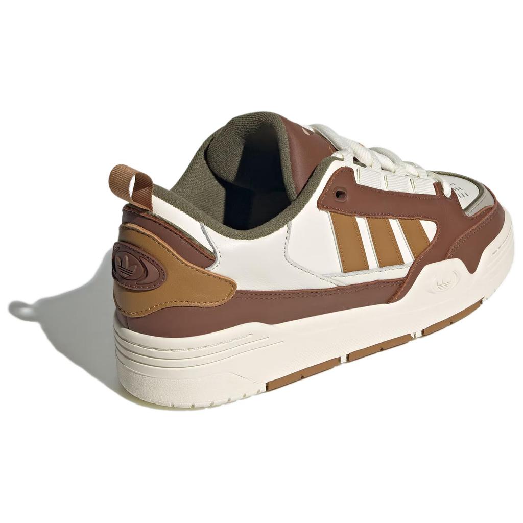 Adidas Originals Adi2000 Comfortable Versatile Non-Slip Durable Low-Top Skate Shoes Unisex Skate Shoes White Brown JR8348