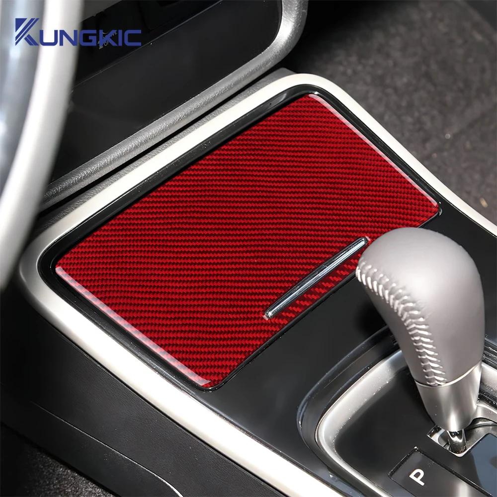 For Mitsubishi Outlander 2017 2018 2019 2020 2021 Real Soft Carbon Fiber Sticker LHD RHD Central Control Storage Box Panel Trim