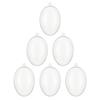 Set Of 6 Transparent Plastic Fillable Baubles Christmas Tree Hanging Ornaments Festival Home and Event Decoration