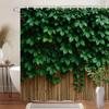 Nature's Embrace 3D Shower Curtain - Bamboo & Green Leaves Theme for Bathroom Decor, Adds Freshness and Serenity