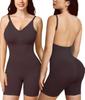 Women's Seamless Shaping Garment: Plus Size Waist-Cinching, Abdomen-Binding, Hip-Lifting Boxer Tights with Stylish Revealing Back