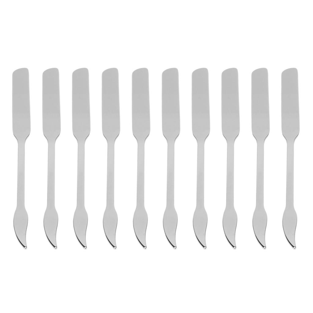 10 ks nerezová ocelová špachtle na make-up s dvojitým koncem pro make-up příslušenství