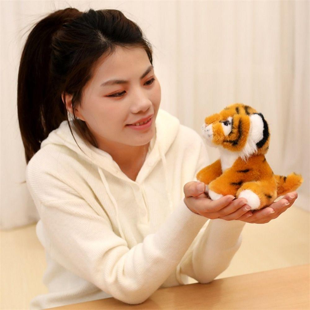 Fluffy Simulation Tiger Plush Toy Collection Forest Tiger Pillow Dolls  Children Gift
