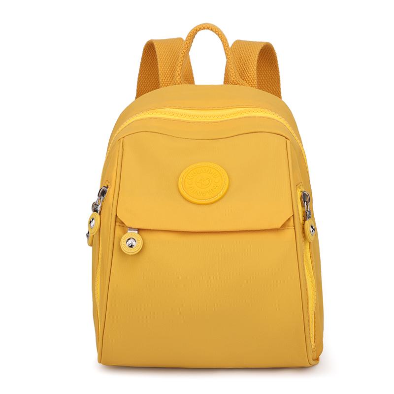 Women's Backpack Solid Color Schoolbag Nylon Travel Bag Shell Backpack