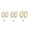 Elegant Titanium Steel Hoop Earrings for Women - Lightweight, Luxurious, Round & Colorfast Accessories