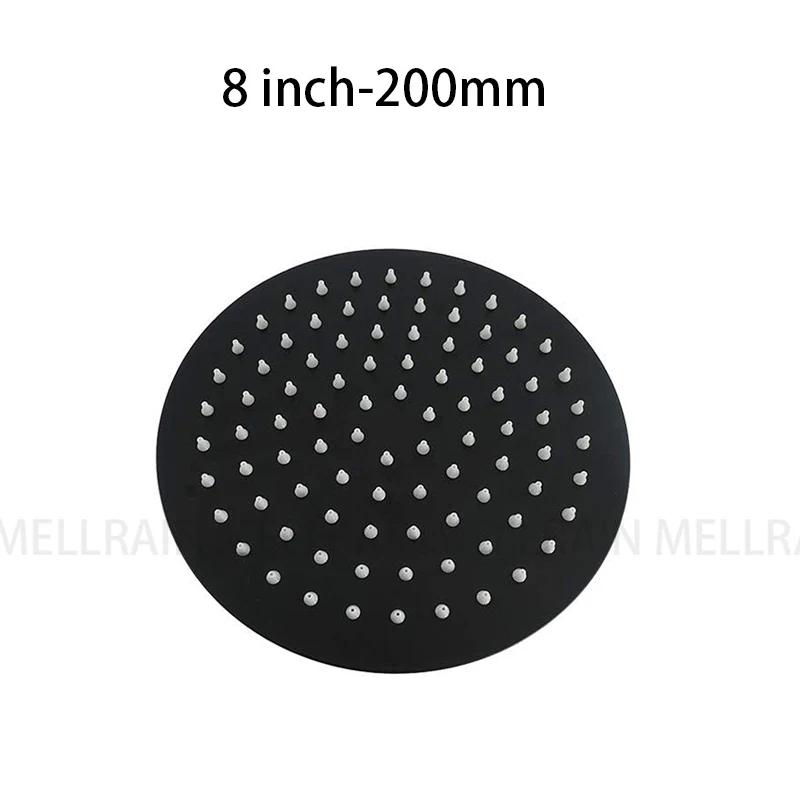 Brushed Rose Gold Rain shower head stainless steel Ultrathin water pressurize shower head in rose gold, Grey, brushed gold