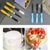 3Pcs Cake Spatula Set Stainless Steel Butter Cream Icing Frosting Knife Smoother Pastry Fondant Cookie Scraper Cake Baking Tool