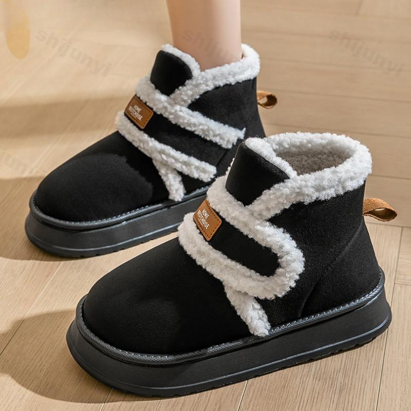 Fashion Women's Snow Boots 2025 New Winter Fashion Warm Thicken Outdoor Cotton Shoes Non Slip Lightweight Comfortable Plush Short Boots