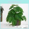 Monstera Artificial Deliciosa Green Plant For Home Decor And Props Photography