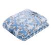 Nishikawa [Nishikawa] Single-Size Washable Quilted Blanket by Finlayson Muto, Fluffy and Soft Flannel, Blue, FE03703023
