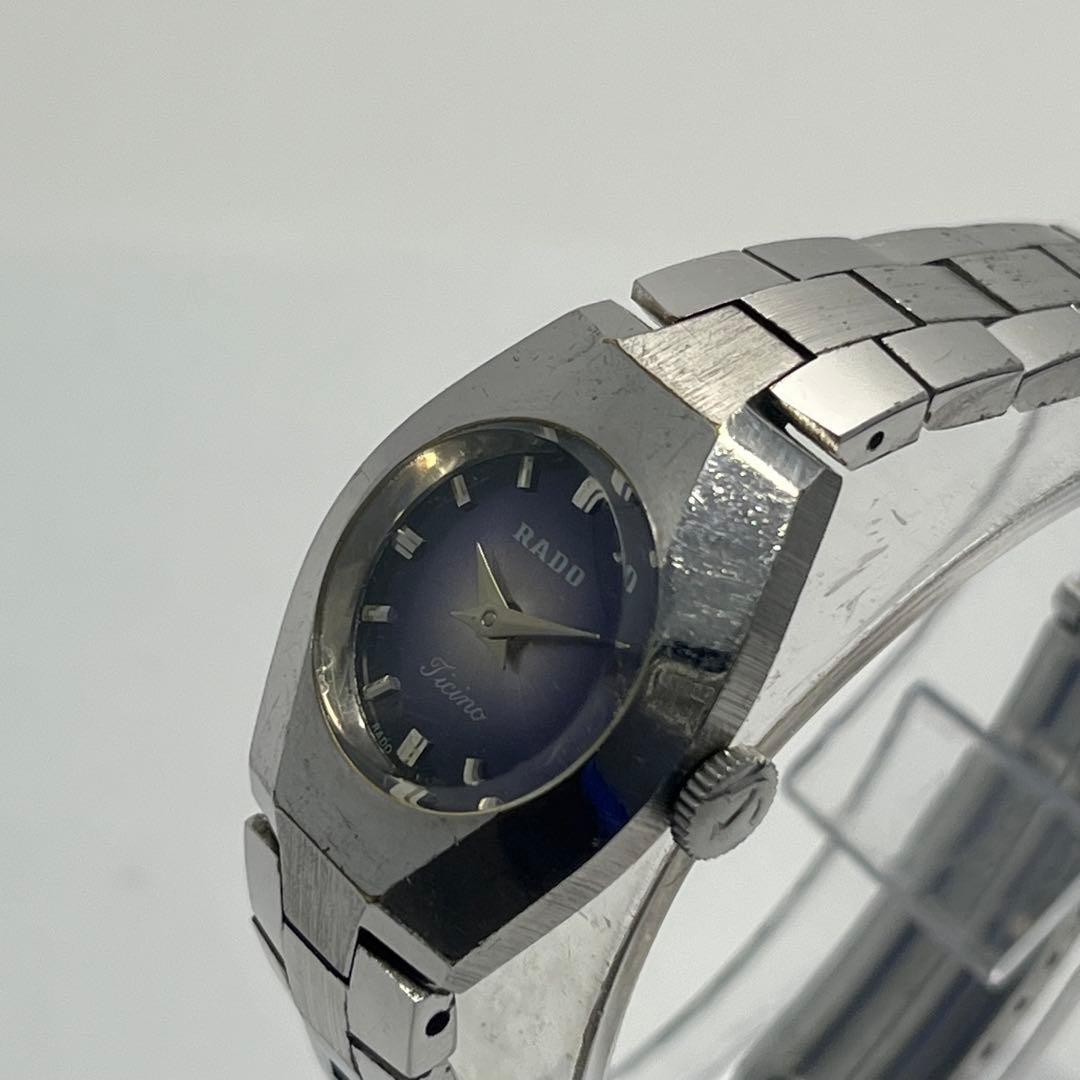 Used Rare Rado Ticino Vintage Purple Dial Manual Winding Working Ladies