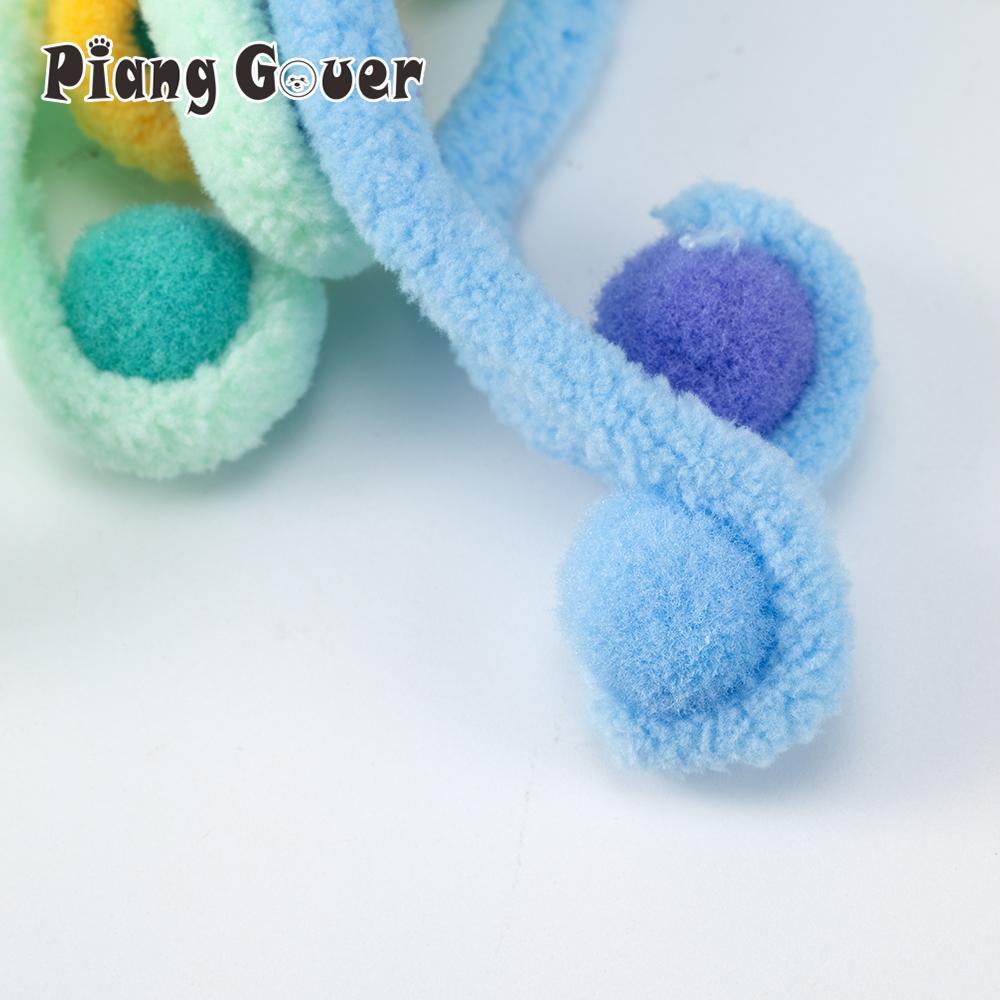 5pcs/10pcs Plush Ball Cloth Strip Cat Toy Teaser Stick for Replace Heads Pet Toys Wand Accessories