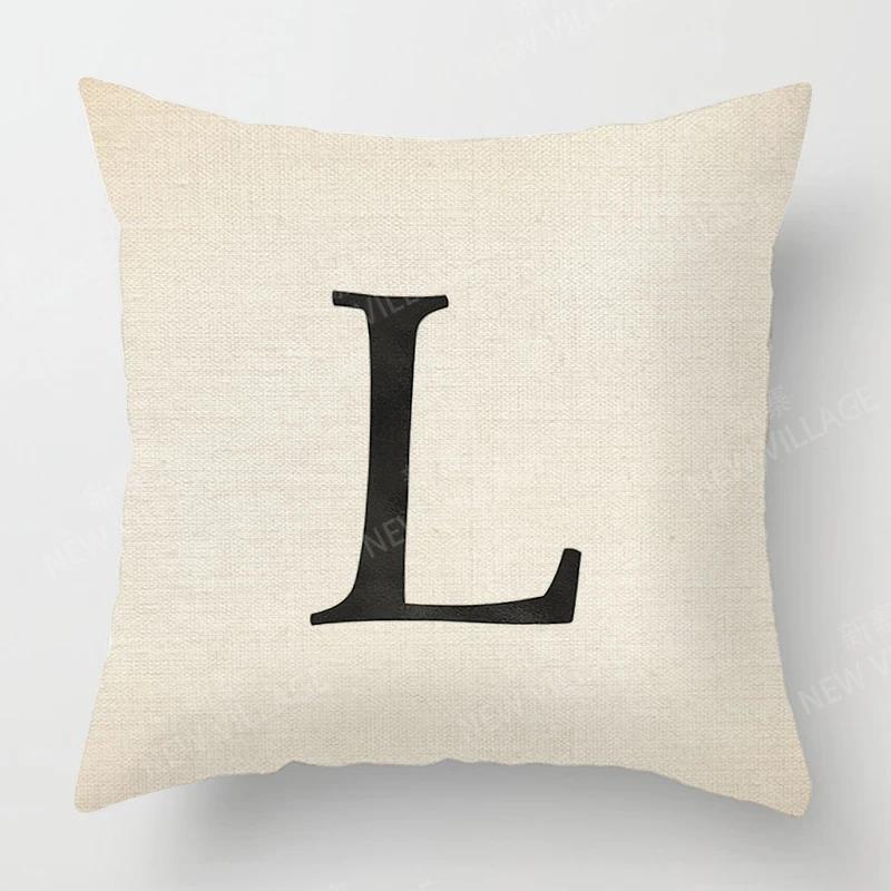 Home Living Room Fashion Letter Decoration Cushion Covers Linen Throw Pillow Covers45*45 Pillowcase 40x40cm 50x50 45x45