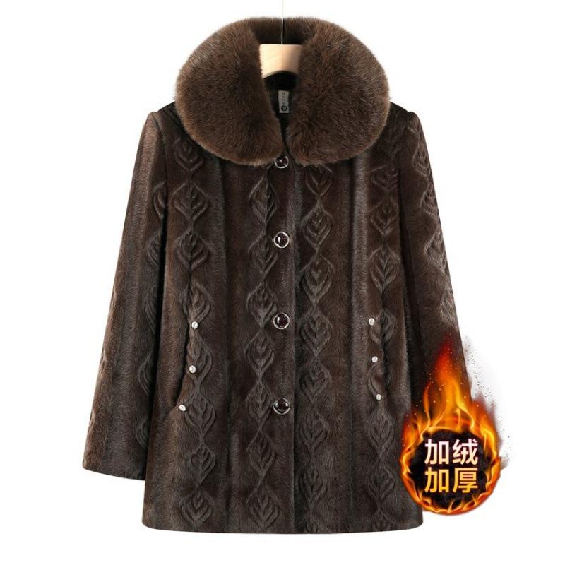 Winter Mink Jacket Women's Fleece Thickened Padded Jacket Padded Jacket Padded Jacket