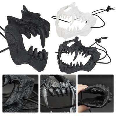 Skull Scary Masks Wear-Resistant Fangs Skull Masks Shockproof for Game Cosplay