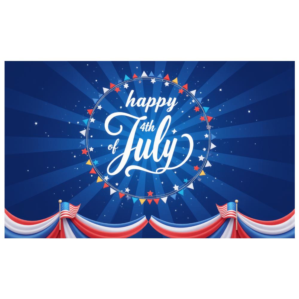 Flag Design American Flag Decor Star Patterns Independence Day Banner Vibrant Colors Decorative Bunting Party Banner
