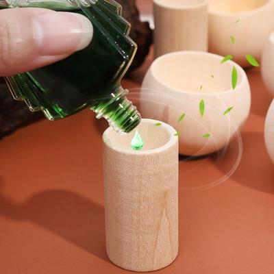 Durable Wooden Essential Oil Diffuser Refreshing Sleep Slowly Volatile Aromatherapy Inhaler Long-lasting Floral Wood Ornaments