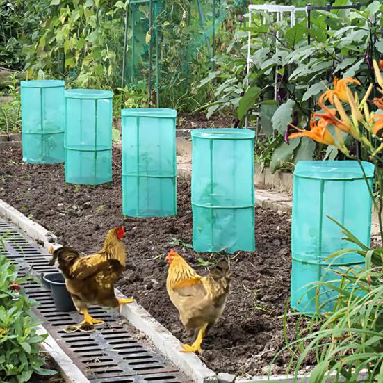 Frost Protection Plant Cage Ventilated Plant Guard from Animals Quick Setup Garden Cloches for Blueberry Bushes Vegetables Flowers Fruits Seedlings