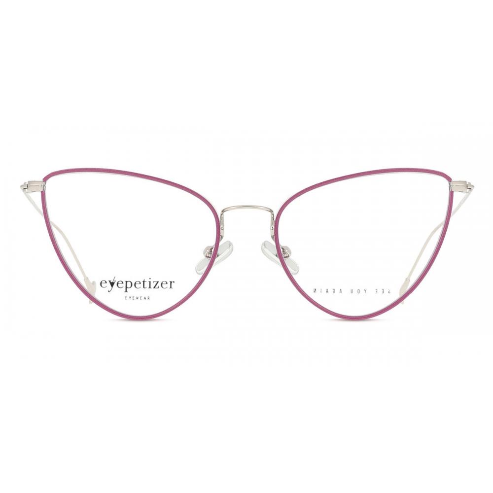 

Eyepetizer Women EyeglAsses Cecile C.1 A Violet/Silver/51-21-145