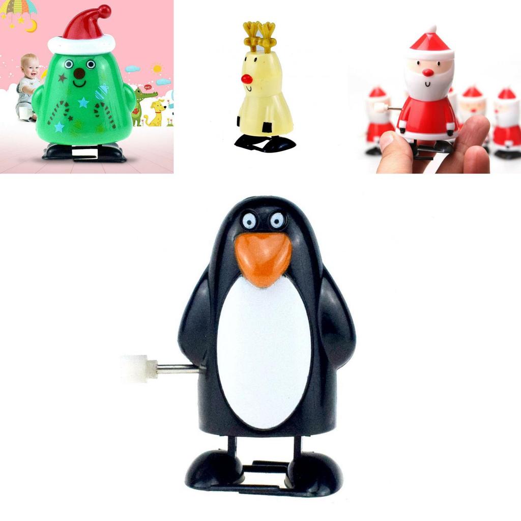 Exquisite Santa Clockwork Wind Up Toys For Kids Christmas Party Bag Stocking Fillers