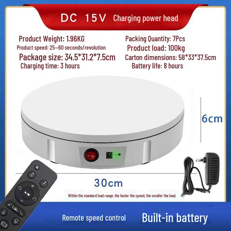 High-Capacity Electric Rotating Display Stand for Photography and Video