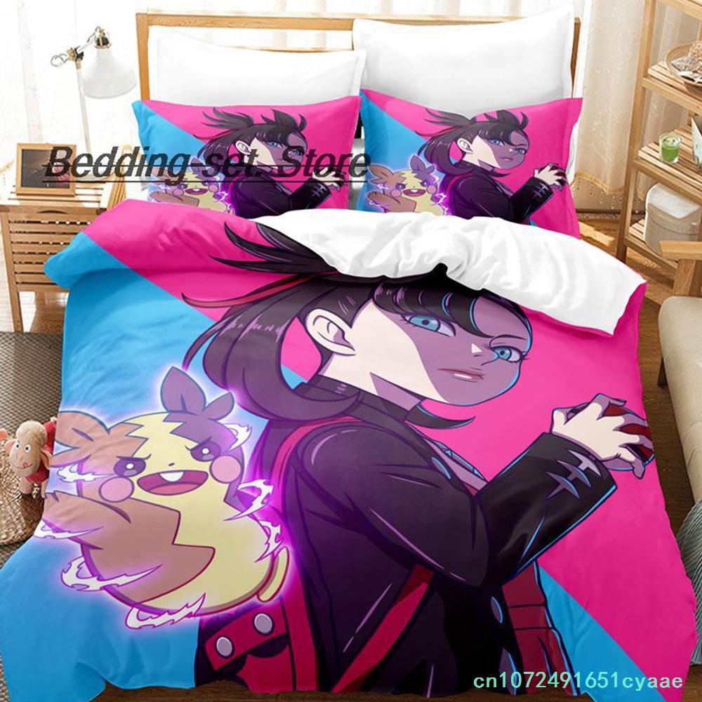 Marnie Bedding Set Single Twin Full Queen King Size Bed Set Aldult Kid Bedroom Duvetcover Sets 3D Print Anime Bed Sheet Set