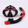 Maschera da Immersione in Silicone per Bambini e Adulti con Snorkel - Lente in Vetro Temperato HD, Montatura Grande