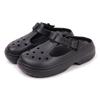 Thick soled perforated shoes for women in summer, height increasing EVA garden shoes, anti slip outer beach shoes, and sandals