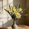 Narcissus Artificial Flower Bouquet - Potted Office Decor for Camping and Home