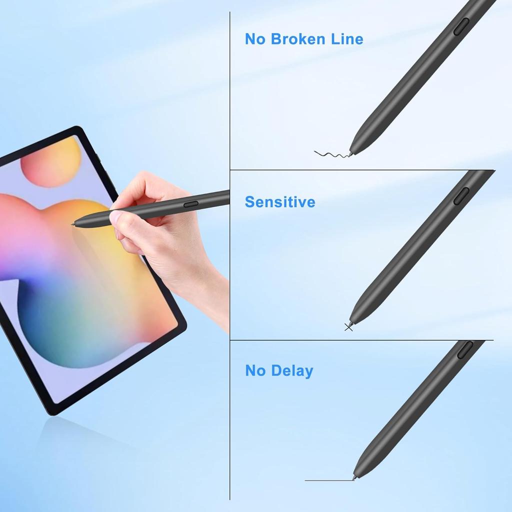 S Pen S6 Lite S7FE Replacemen Tab S6 Lite S7FE Stylus Pen for Samsung Galaxy Tab S6 Lite S7FE S Pen (Withoutbluetooth 2 Pack Black)
