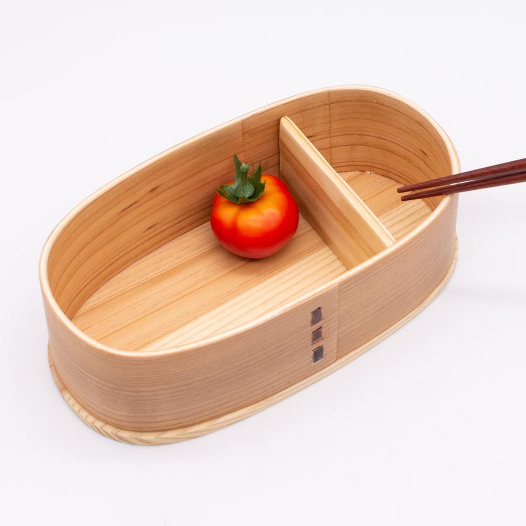 Wakayama Wappa Bento Box a Bentwood Lunch Box Made of Cedar 18 X 10 Natural Product Number Store, Wood, Cm, Single-tier, Finish, A-7-273066