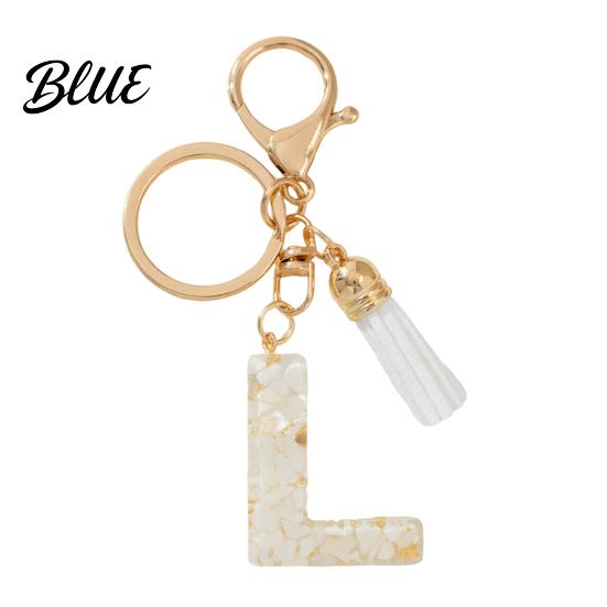 Key Holder For Backpack Keychain Pendant Letter A-Z Charm with Tassel