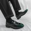 Märke Mjuka Bekväma Herr Loafers Sko Halkskydd Kvalitet Körskor Metalldekoration Rund Tå Business Casual Skor