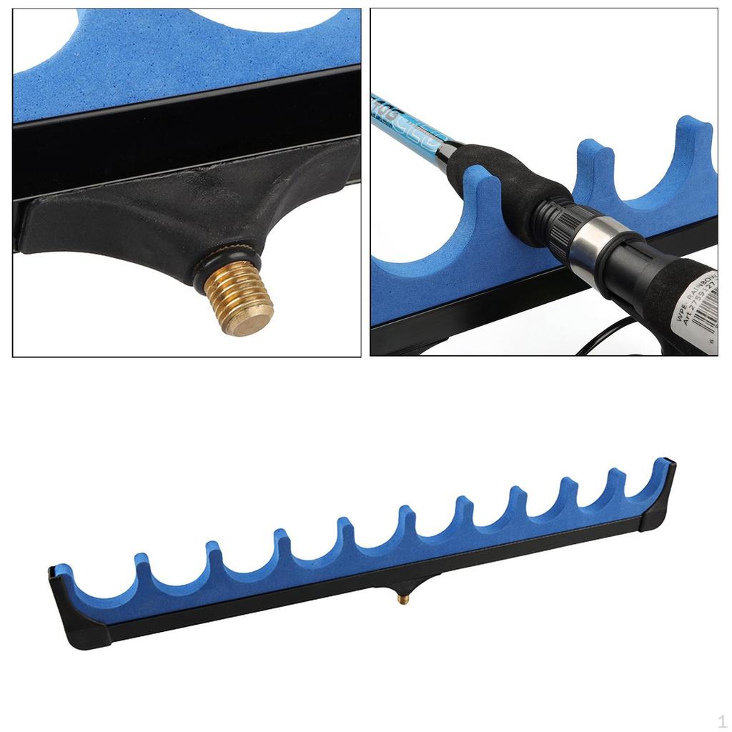 Fishing Rod Holder for 8/10 Rods Universal Carp Tripod Pole Head Rack Support