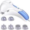 Electric Back Massager , Handheld Massagers Double Head Deep Tissue Percussion Massages For Full Body Massage For Neck, Shoulder, Head, Foot, Leg, Val