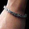 THICK BRACELET Silver Men' Bracelet Byzantine ROYAL + FREE