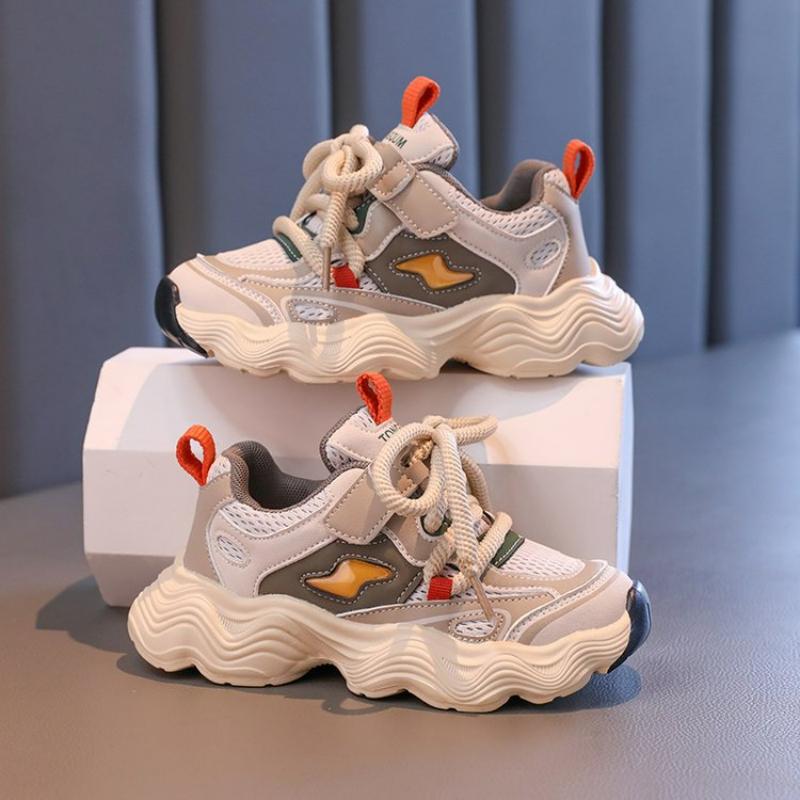 Classmates Children's Sports Shoes Autumn and Winter Girls' Mesh Breathable Thick-soled Dad Shoes Boys' Casual Running Shoes