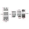 Car Pedal Cover for PEUGEOT 207 301 307 208 2008 308 408 Cc/CITROEN C3 C4/DS 3 4 6 DS3 DS4 DS6 LHD Brake Foot Rest Pedal Pad