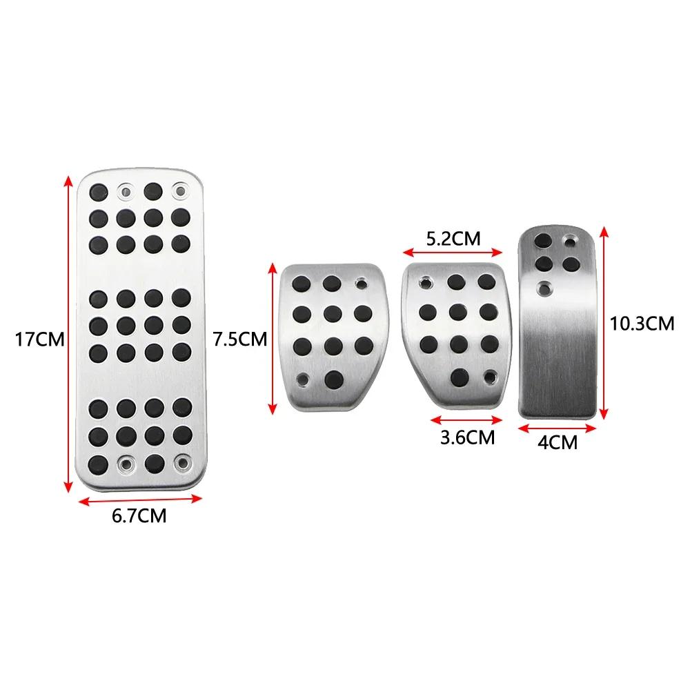 Car Pedal Cover for PEUGEOT 207 301 307 208 2008 308 408 Cc/CITROEN C3 C4/DS 3 4 6 DS3 DS4 DS6 LHD Brake Foot Rest Pedal Pad