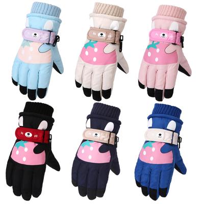 Children's Ski Gloves Cartoon Cute Winter Outdoor Skiing Cycling Warm And  Wear Resistant