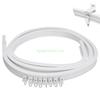 24TE Wall Mount Ceiling Curtain Track, Flexible Curved Ceiling Track for Room Divider