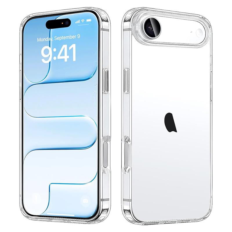 Shockproof Case for iPhone 17 Air Case Hybird Acrylic Clear Case for iPhone 17 Pro Max Soft Silicone edge Back Cover Fundas Capa