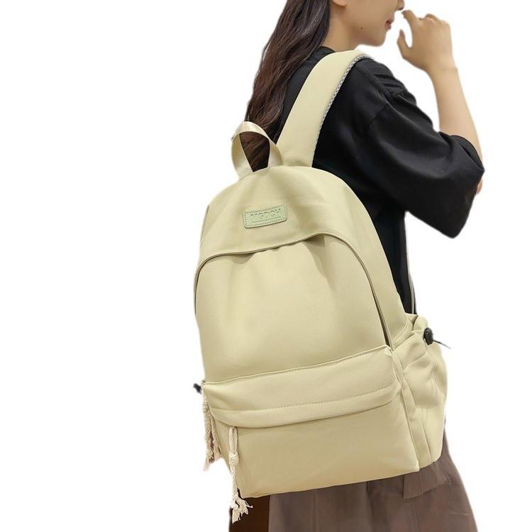 Schoolbag Backpack Women's Japanese and Korean 1011 Spring and Summer Versatile New Junior High School Student Schoolbag Simple Large Capacity 