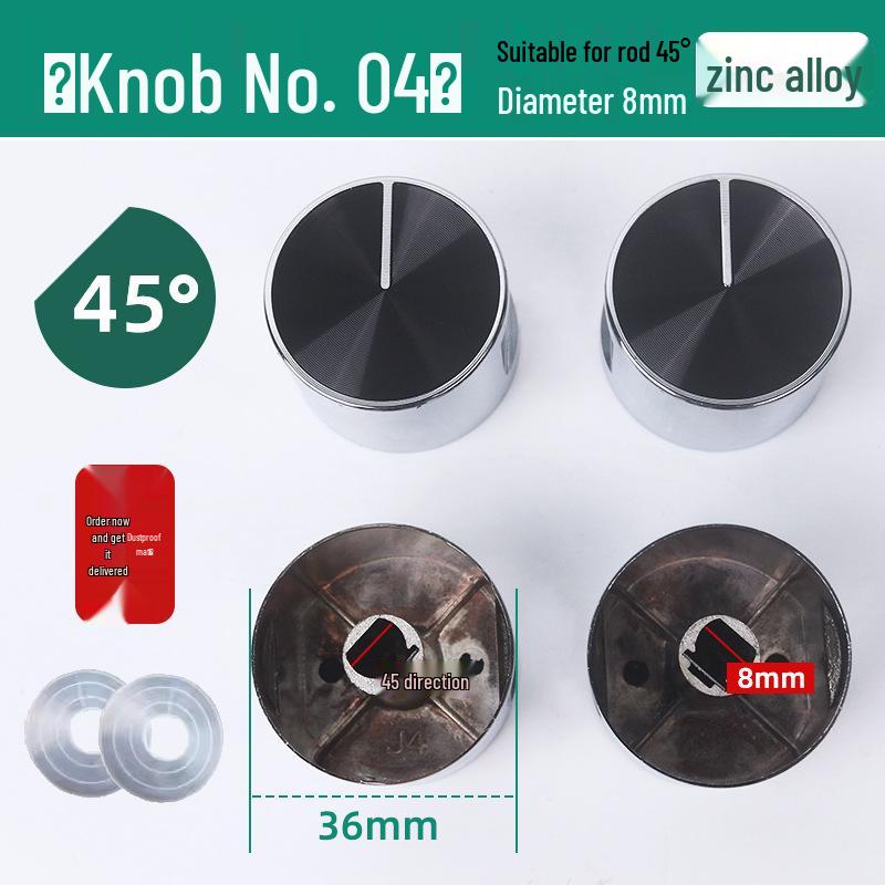 Universal Metal Ignition Knob for Gas, Coal, and Liquefied Gas Tabletop Stoves
