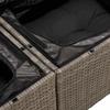Garden Sofa Set with Storage 8 Pcs Grey Poly Rattan