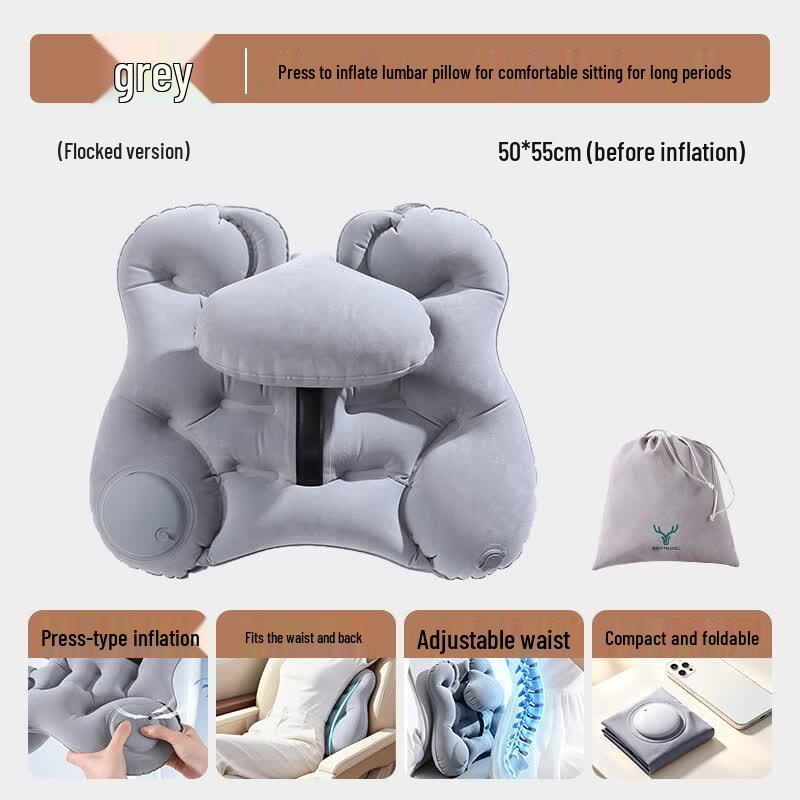 Etravel Inflatable Travel Lumbar Pillow