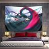 Ken Kaneki Tokyo Ghoul White Hair Red Kagune Tentacles Glitch Anime Wall Tapestry Decor for Game Room Bedroom Gift