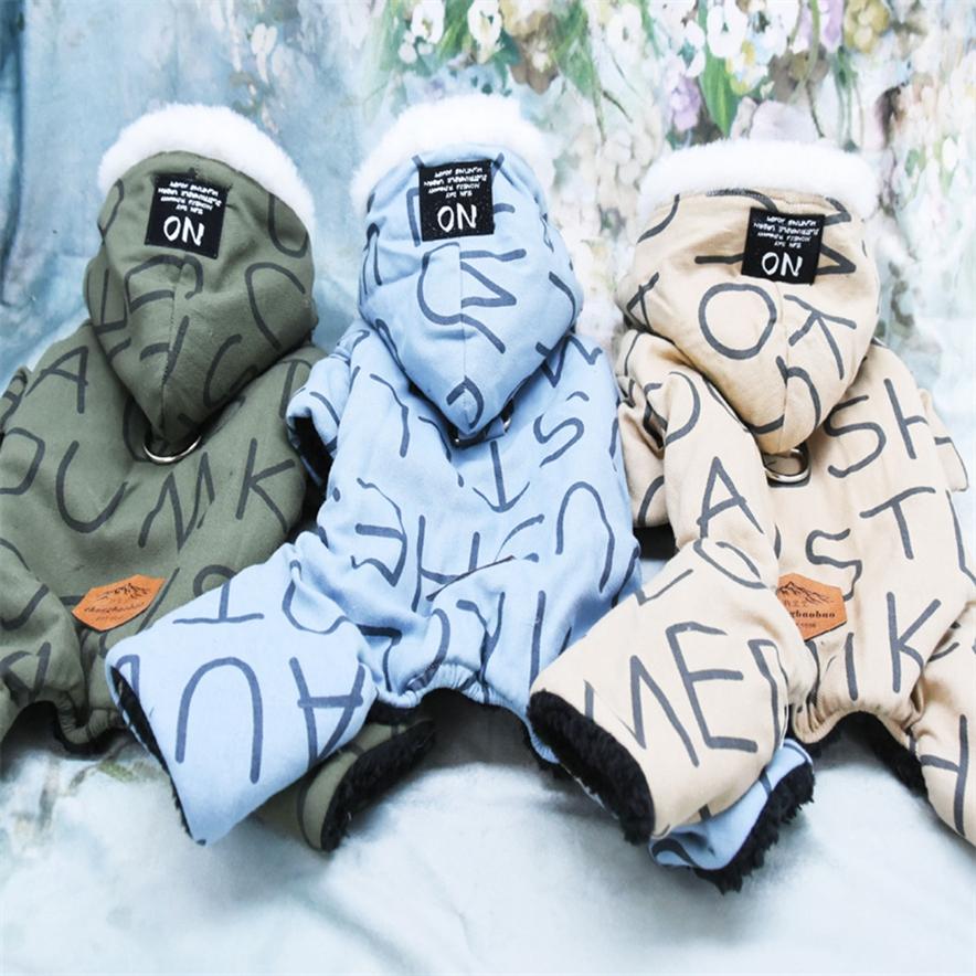 💰Kaufe Pet Letter Print Vierbeinige Baumwollkleidung Tierkleidung ...