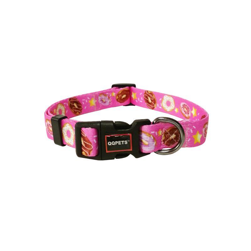

Fiber Pet Collar Small Size Dogs Teddy/Golden Retriever Dog XS-subminiature Pink Donut Single Collar
